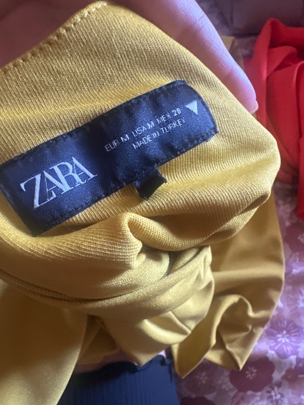 Zara Mustard Yellow Midi Dress - Picture 5 of 5